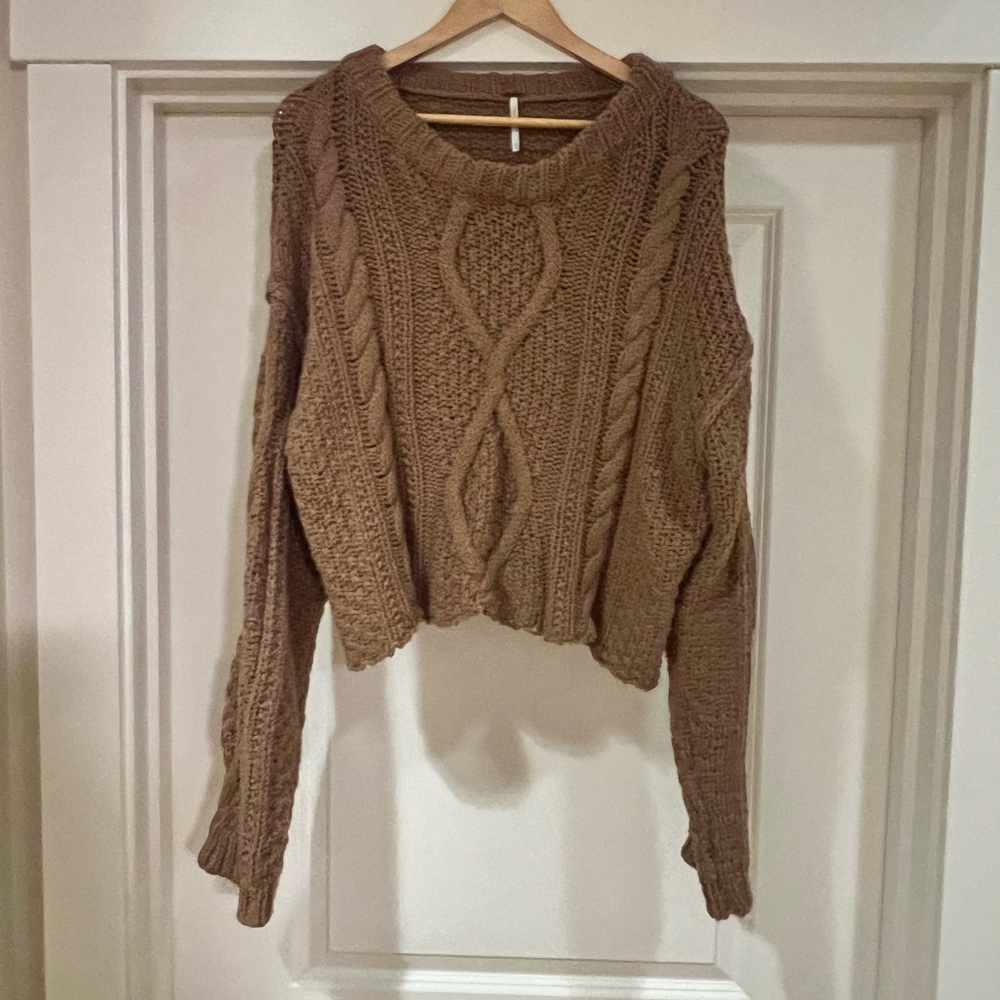 Free People Cutting Edge Cropped Pullover